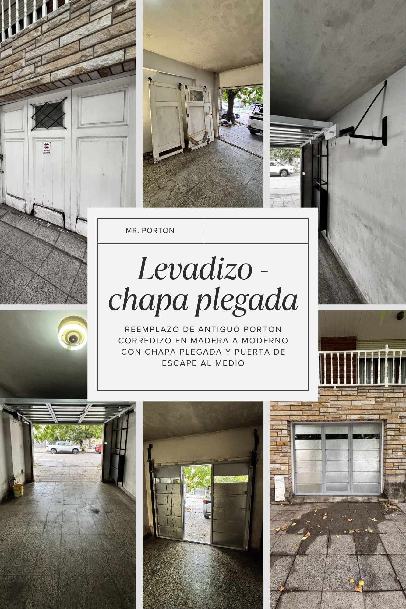Levadizo chapa plegada